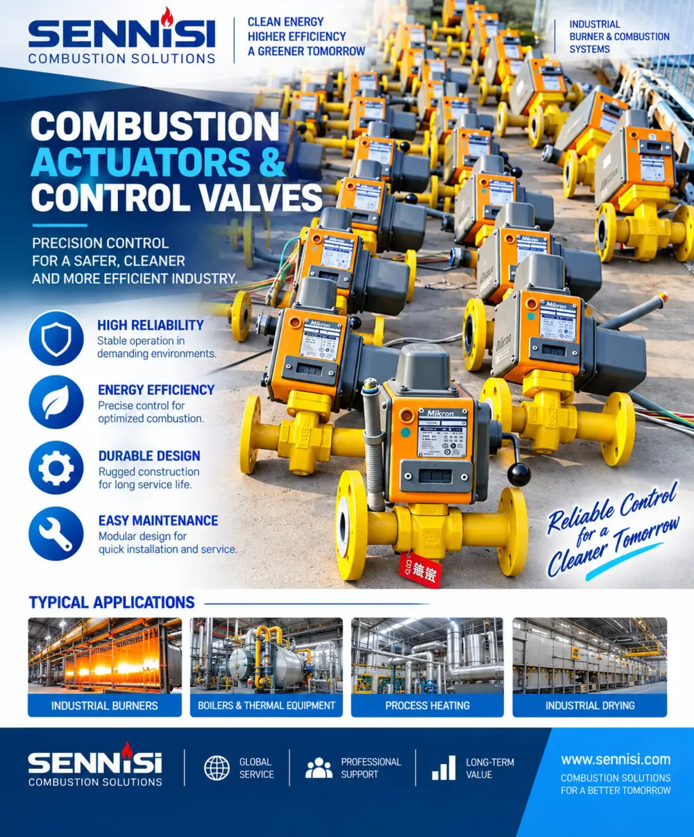 SENNISI combustion actuators and control valves