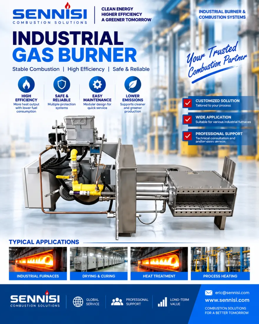 SENNISI gas burner and valve train